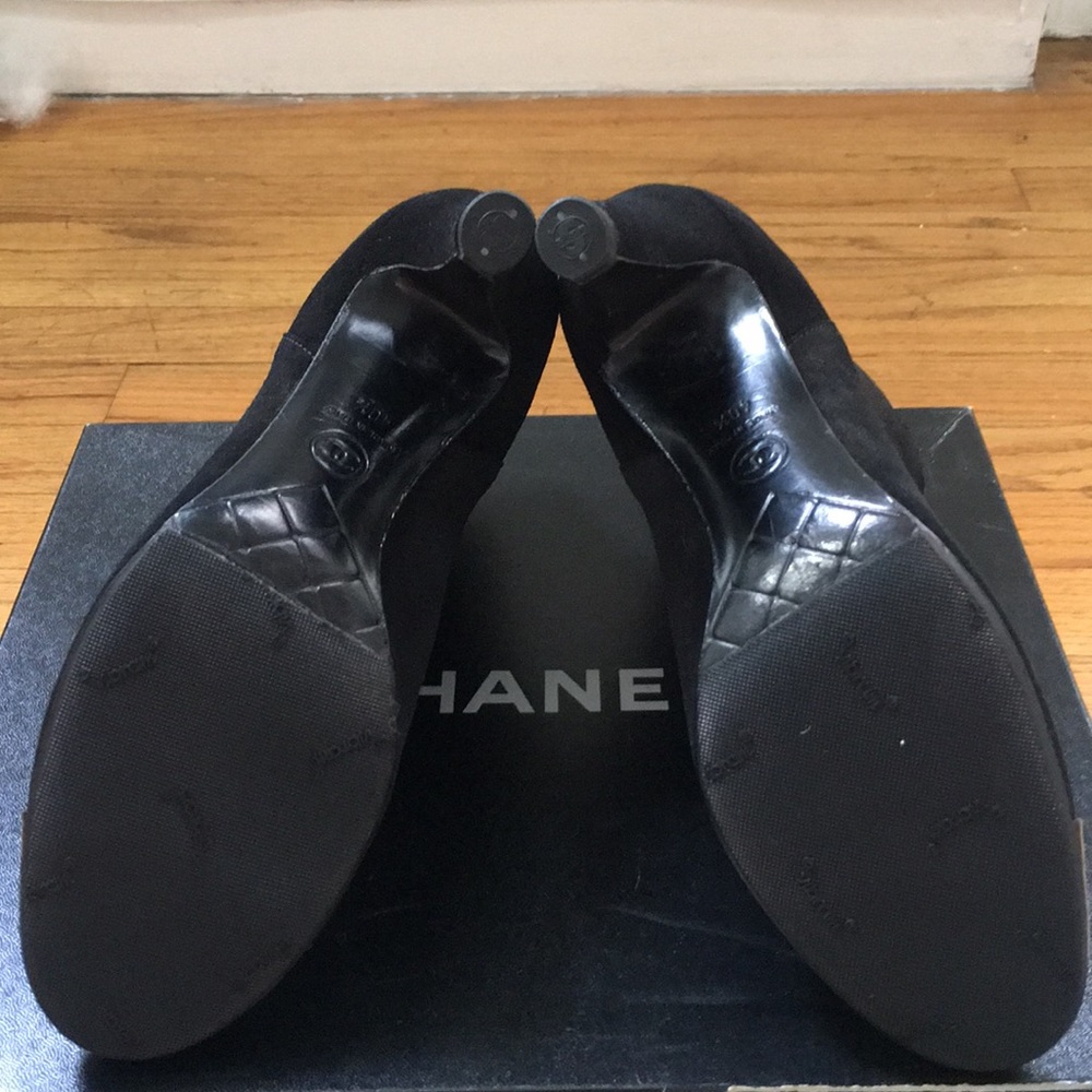 Mint Condition Black Chanel Ankle Boots/booties - Picture 7 of 8